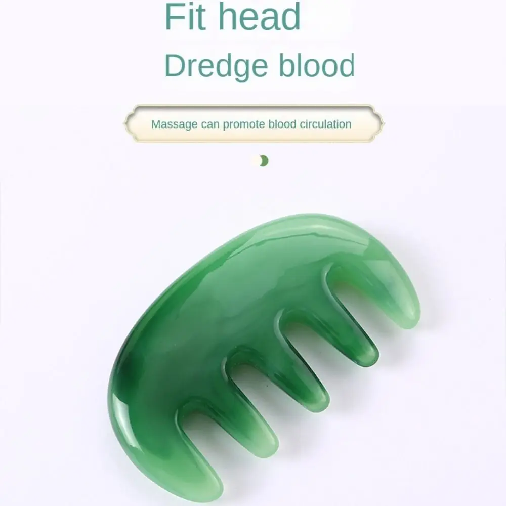 Портативная массажная расческа для головы с пятью зубцами антистатическая