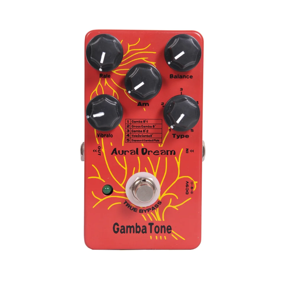 Enlarge Aural Dream Gamba Tone Synthesis Guitar Pedal Gross Viola Da Synth Mod Pitchshift Octave Harmony Vibrato Tremolo Rotary Effect