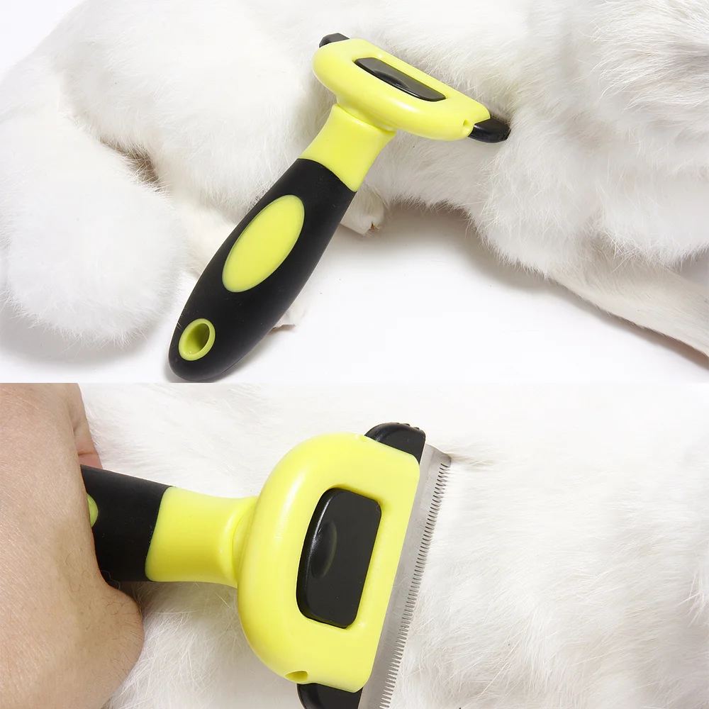 Расческа съемная для удаления шерсти домашних животных 3 вида нож волос щетка
