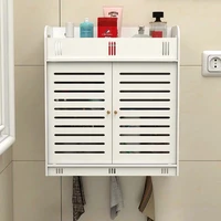 large white bathroom cabinet wall mounted bathroom toilet storage cabinet shelf cosmetic storage rack wood plastic cupboard