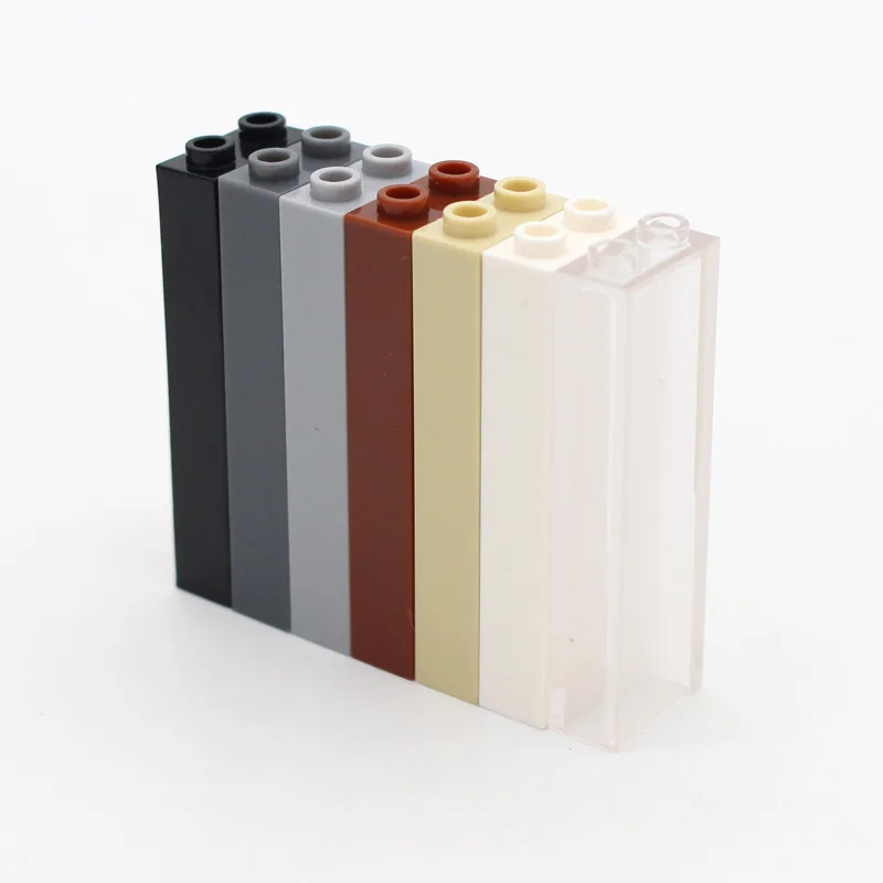 40 шт. MOC части кирпича 2454 кирпич 1x2x5 Заблокированные открытые шпильки или полые шпильки Классическая деталь строительный блок игрушки аксессуары