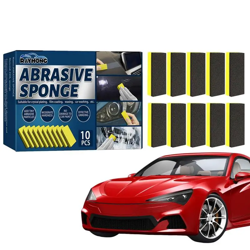

Губка для мытья автомобиля, универсальные большие красочные губки, толстая пенопластовая щетка, легкая в захвате, 10 шт.