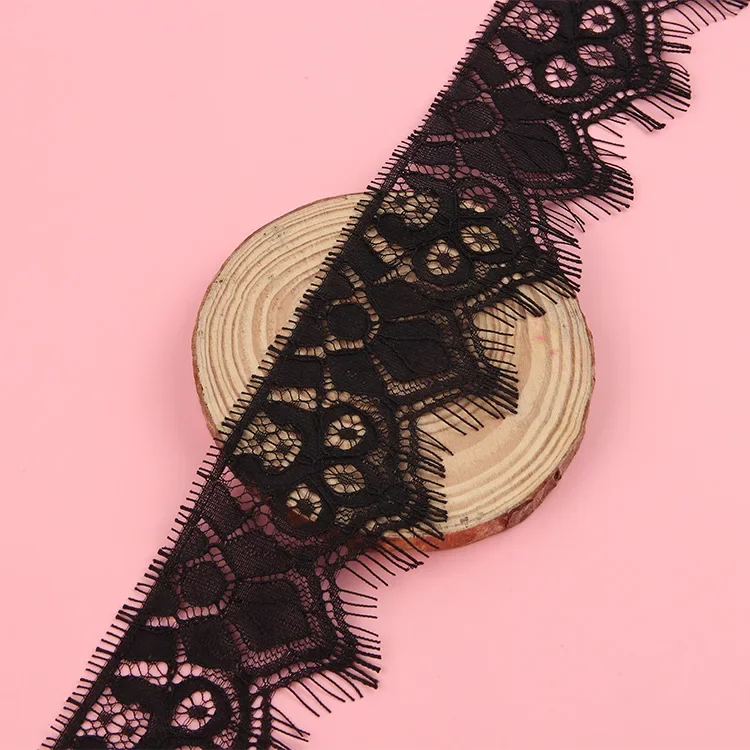 Черные двойные ресницы FZdiy кружевная ткань фотолюбовь Упаковка подарков лента