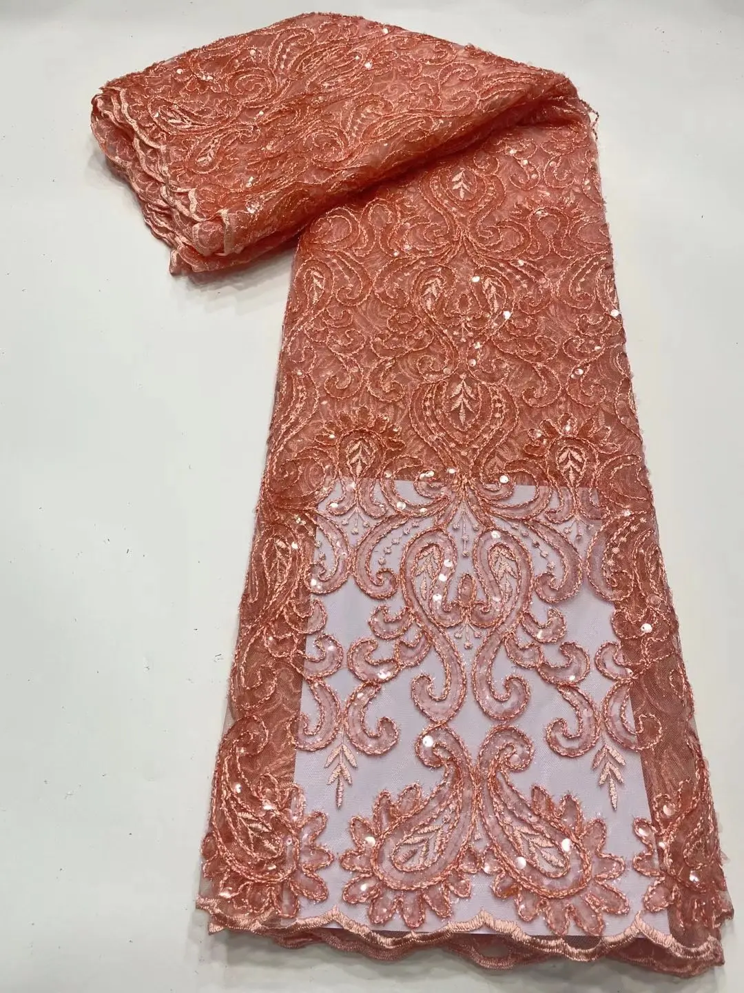 Фабричная цена африканская сетка тюль кружево лидер продаж блестки кружевная