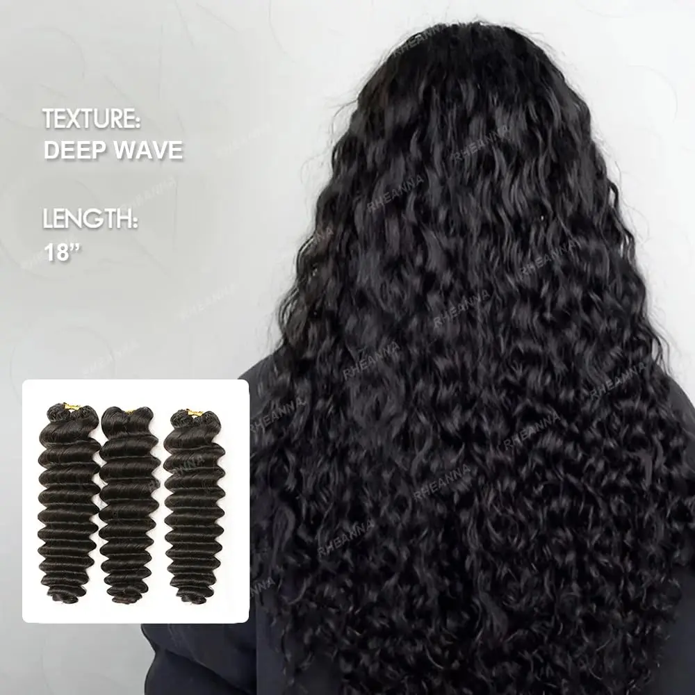 Накладные волосы для плетения крючком Loose Deep Wave, 14-20 дюймов, невидимые бесшовные пряди, 100% натуральные человеческие волосы (art.: 3920db6927d17) - 3920db6927d17