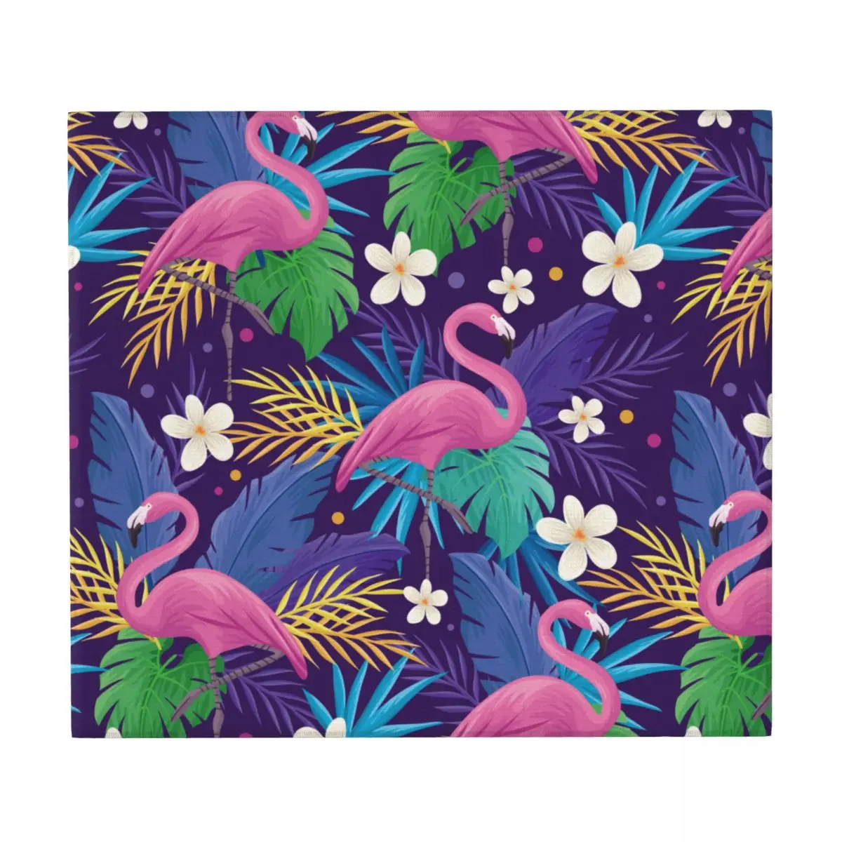 

Drying Mat Colorful Flamingo Summer Floral Heat Insulation Holder Dish Cup Draining Pad Kitchenware