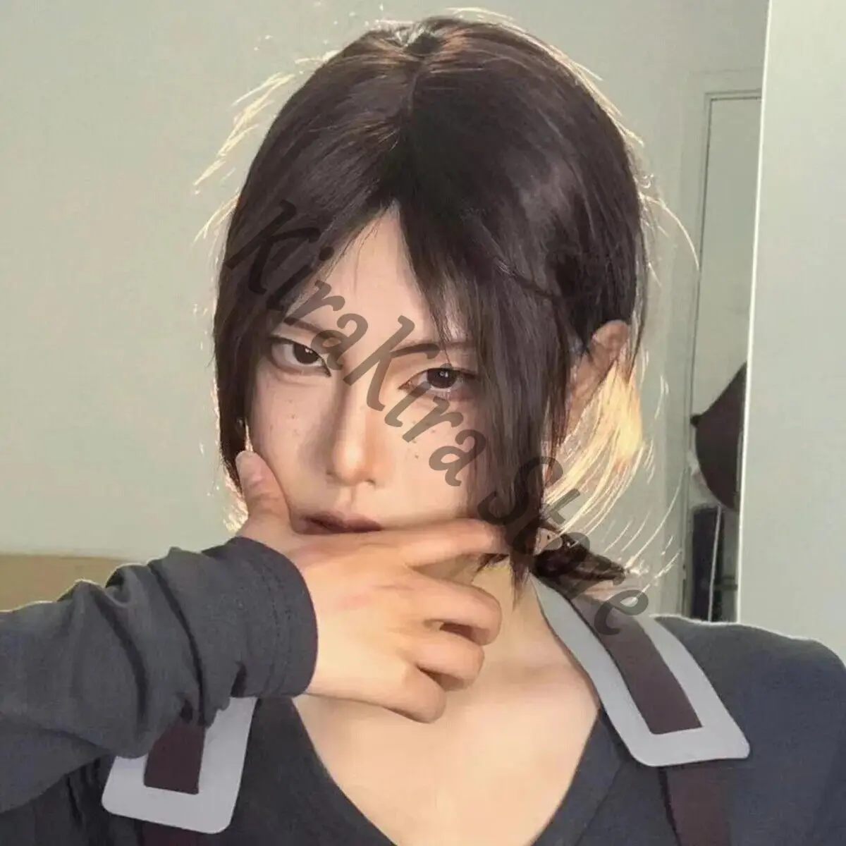 Атака Титанов Косплей Имир Шиньон Аниме Высокотемпературная проволока Парик