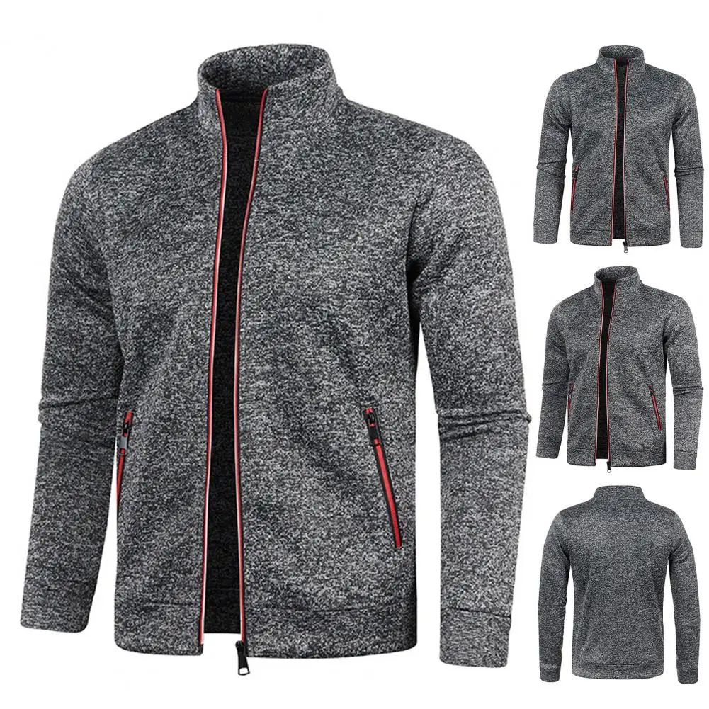 

Trendy Skin-Touch Spring Autumn Solid Loose Fit Sweatshirt Coat Shrinkable Hem 3D Cutting Sweatshirt Coat Streetwear