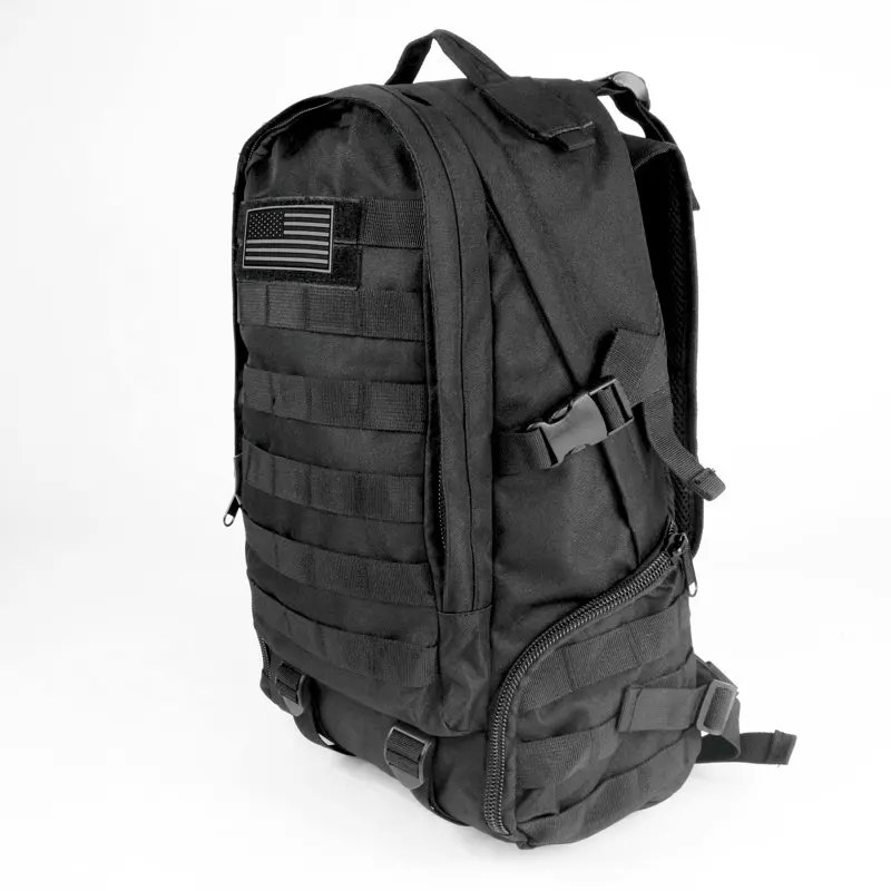Tactical Backpack Molle Travel Rucksacks for School Outdoor Camping Hiking Trekking Black