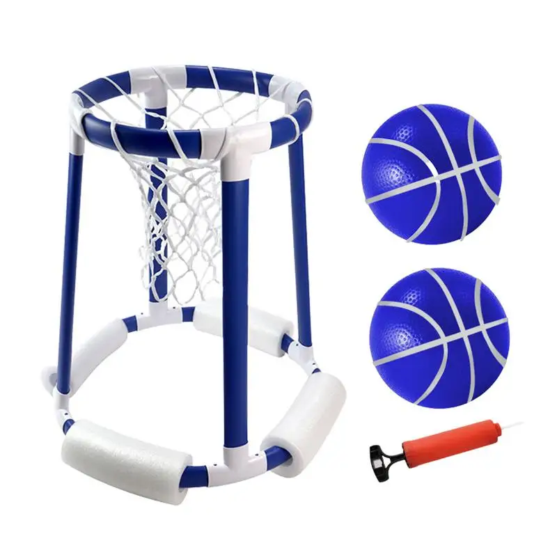 

Floating Basketball Hoop For Pool Outdoor Water Competitive Water Basketball Game Set For Kids Fun Floating Pool Toys With 2