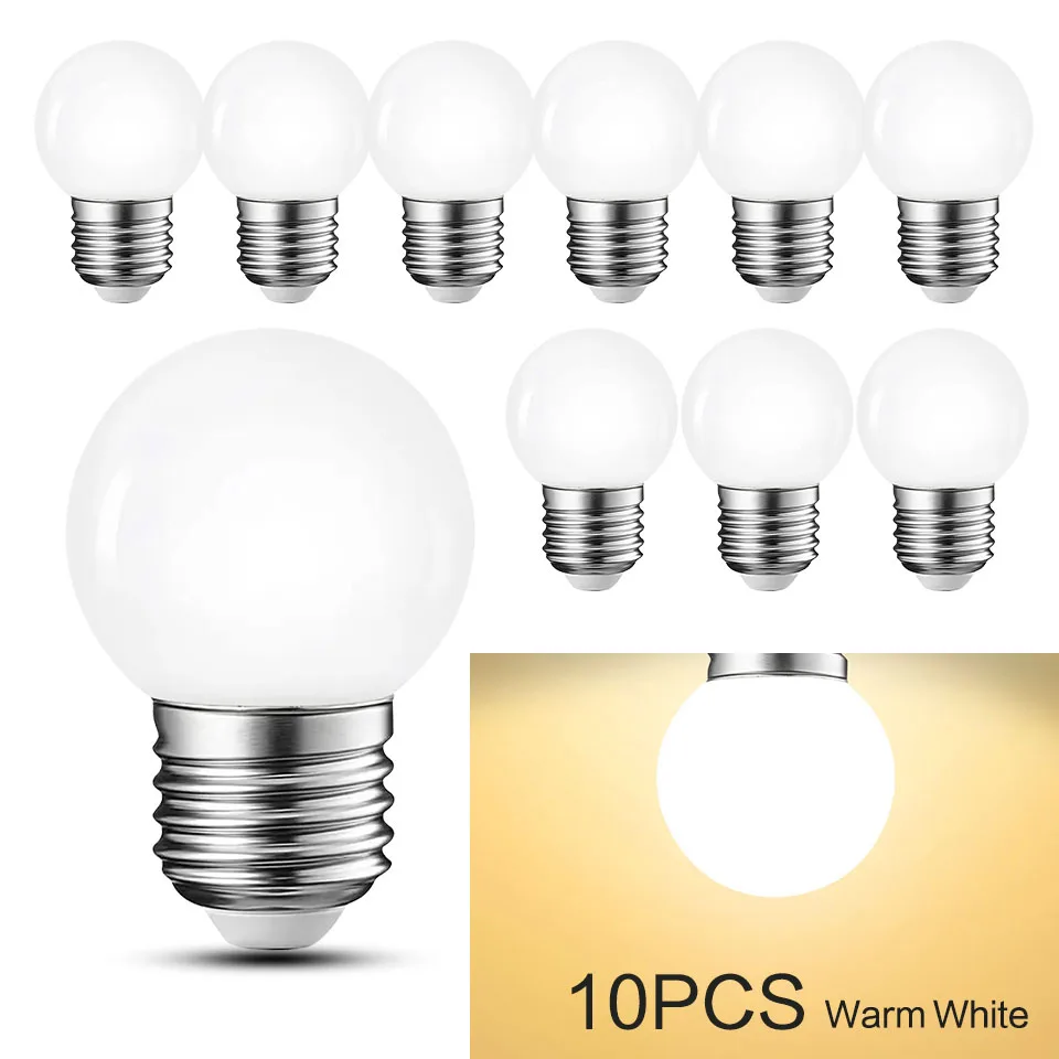 

Набор из 10 светодиодных ламп E27, 3 Вт, белые, для умных устройств