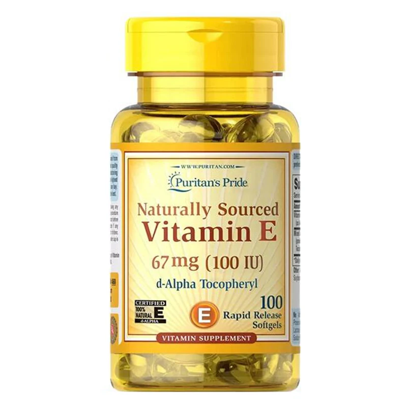 

US Puritan's Pride Vitamin E Soft Capsule PREMIUM 100% E Rapid Release Softgels VITAMIN SUPPLEMENT,VE Vitamin E Capsules