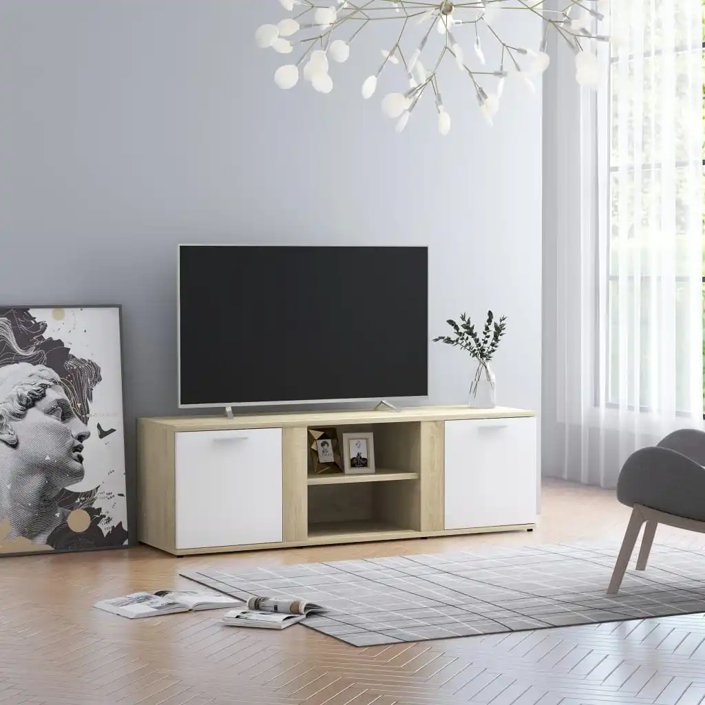 

Sonoma oak white TV cabinet sonoma x 34x37 cm chglomerated