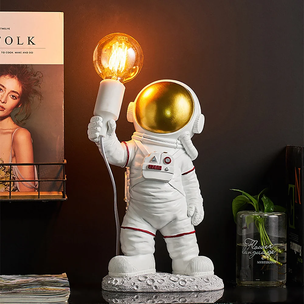 

LED Wall Light Astronaut Moon Wall Lamp Table Lamp Children's Room Night Lamp Bedroom Bedside Lamp 3D Moon Lamp Indoor Lighting