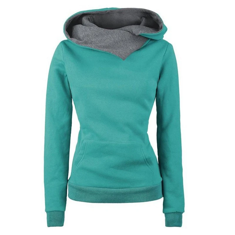

Hoodies Women Autumn Winter Fashion Long Sleeve Hooded Sweatshirts Oversized Pullovers Sweatshirt Casual Solid Vintage Clothes