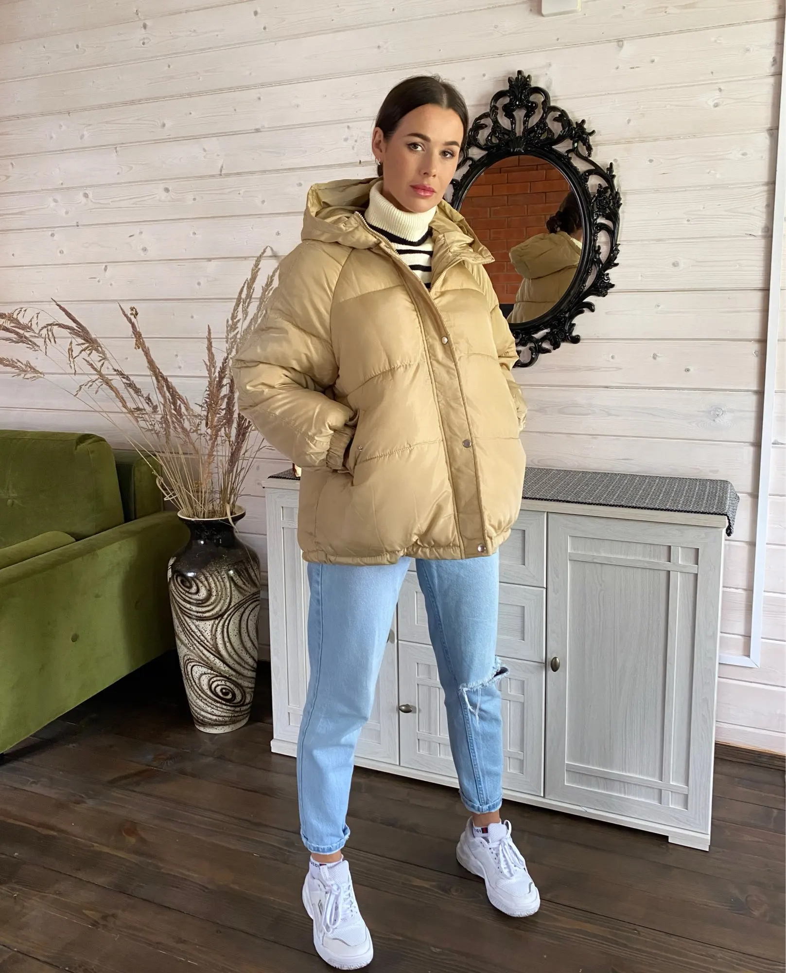 Women Short Jacket Winter Thick Hooded Cotton Padded Coats Female Korean Loose Puffer Parkas Ladies Oversize Outwear
