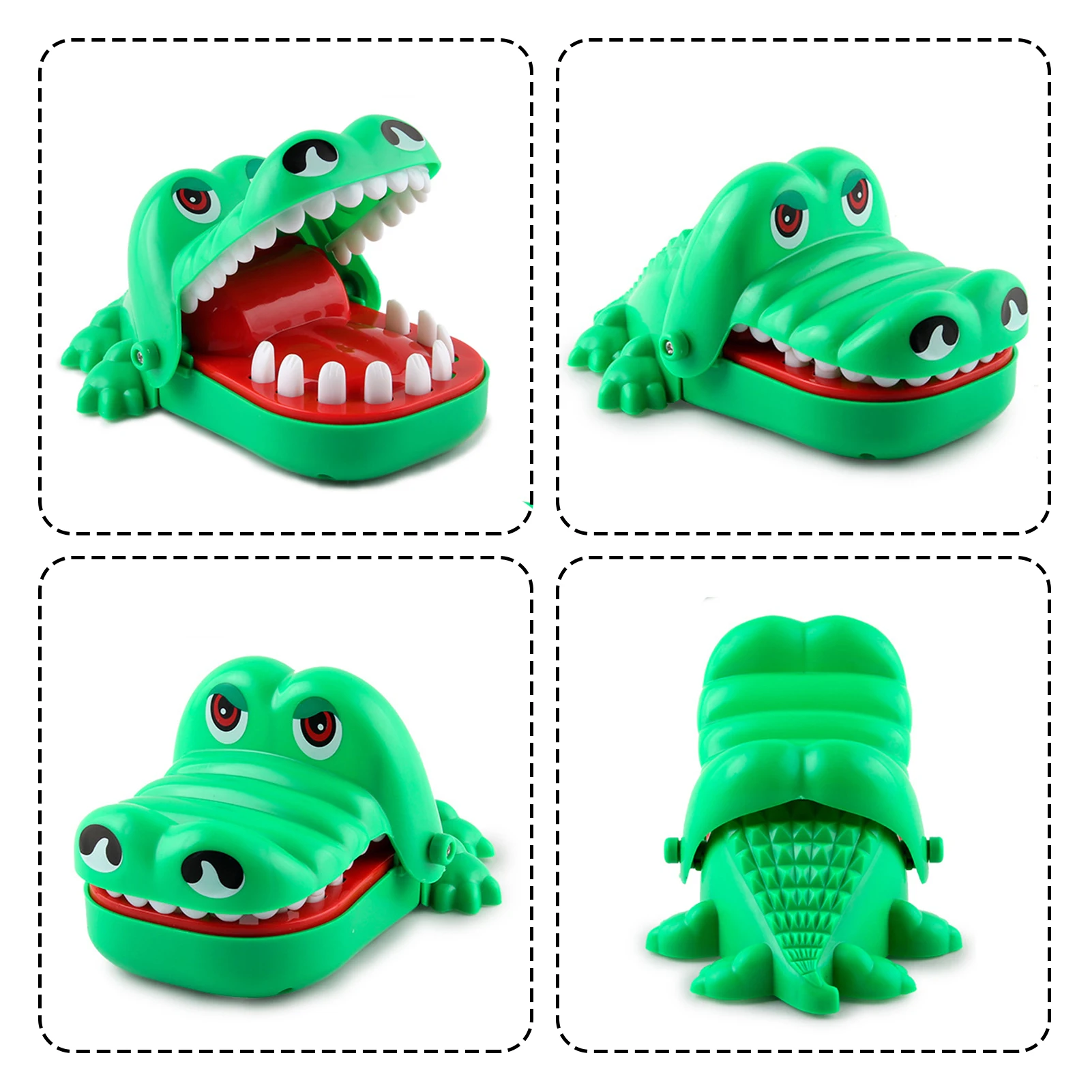 S/L Имитация крокодиловых зубов искусственная Акула кусающий палец брелок игры