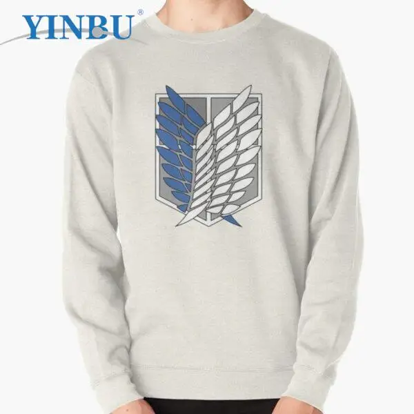 

Пуловер с логотипом атака на титанов, свитшот, новая уличная одежда, мужская модная одежда