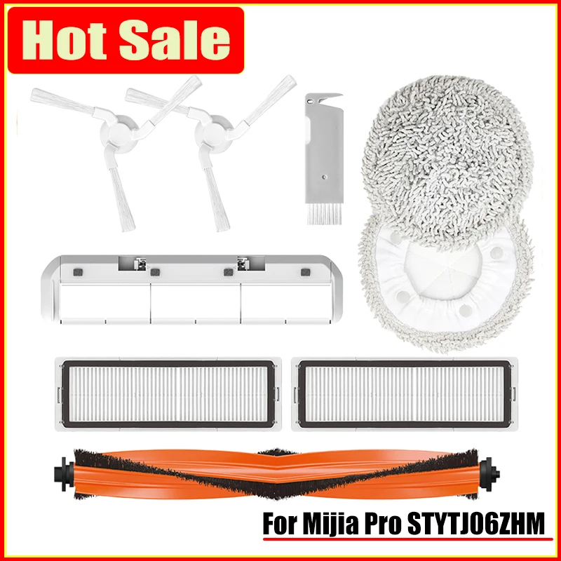 

For Xiaomi Mijia Pro STYTJ06ZHM Self-Cleaning Robot Vacuum Cleaner Replacement Main Side Brush HEPA Filter Mop Cloth Accessories