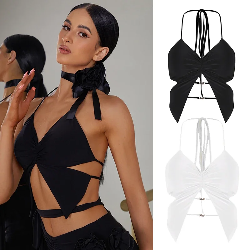 Женский бюстгальтер с завязками для латиноамериканских танцев