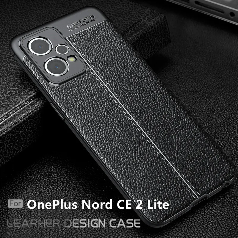 

For Oneplus Nord CE 2 Lite Case Cover For Oneplus Nord CE 2 Lite Capas Bumper Soft TPU Leather For Fundas Oneplus Nord CE 2 Lite