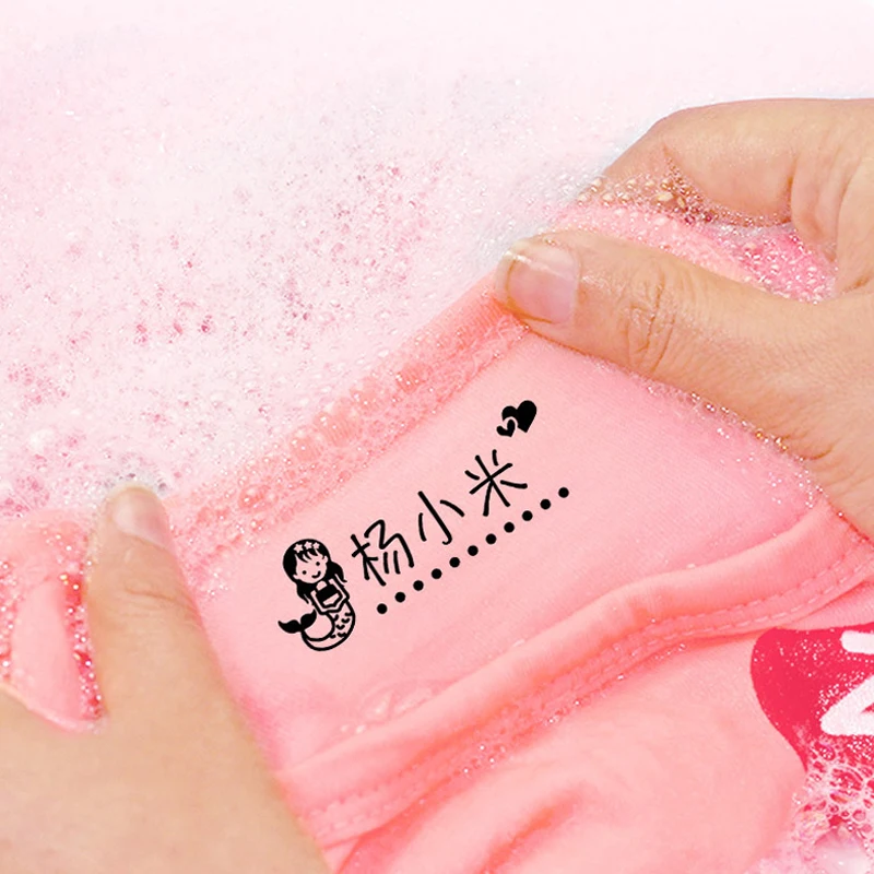 New Customized Name Stamp Waterproof Toy Baby Student Clothes Chapter Wash not Faded Children's Seal Customized Stamp Gifts