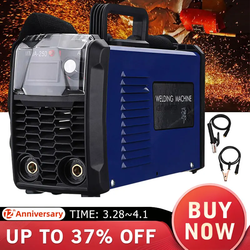 

220V Portable IGBT ARC MMA 200 Amp Welding Inverter DC ARC Welding Machine EU Plug