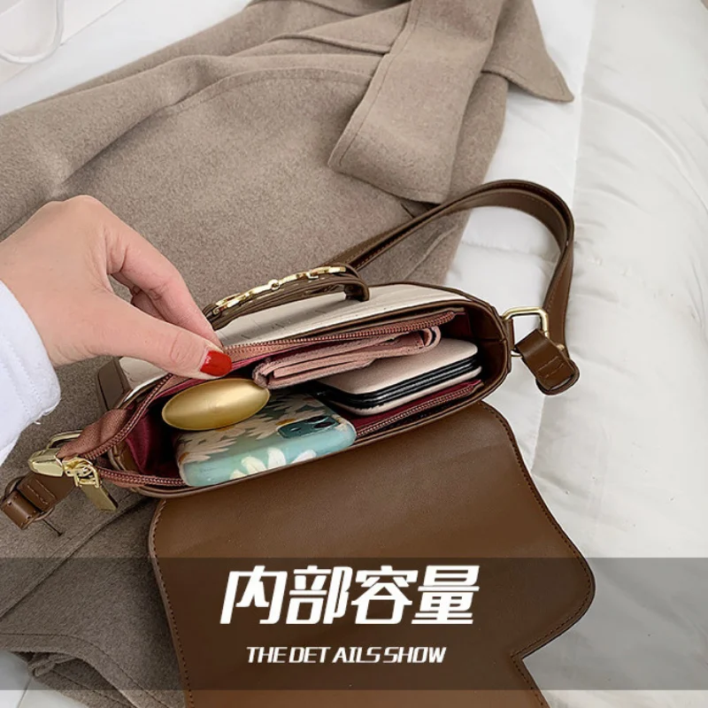 Women's Retro Fashion Shoulder Small Square Bag Luxury Simple Crossbody Underarm сумка женская Purses and Handbags Free Shipping