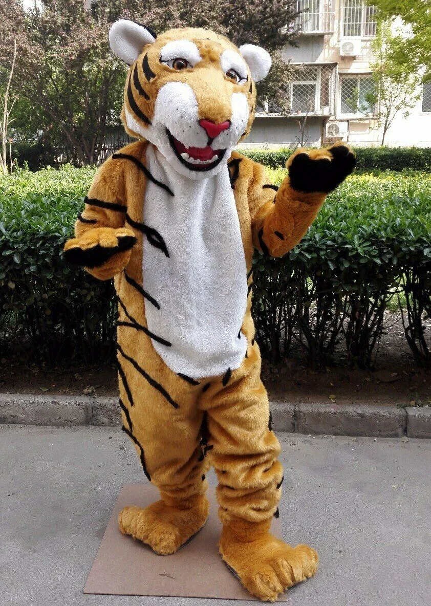 

Cosplay Tiger Mascot Costume Suit Party Game Animal Fancy Dress Outfit Halloween Adults Advertising Parade Halloween Fuisuit New