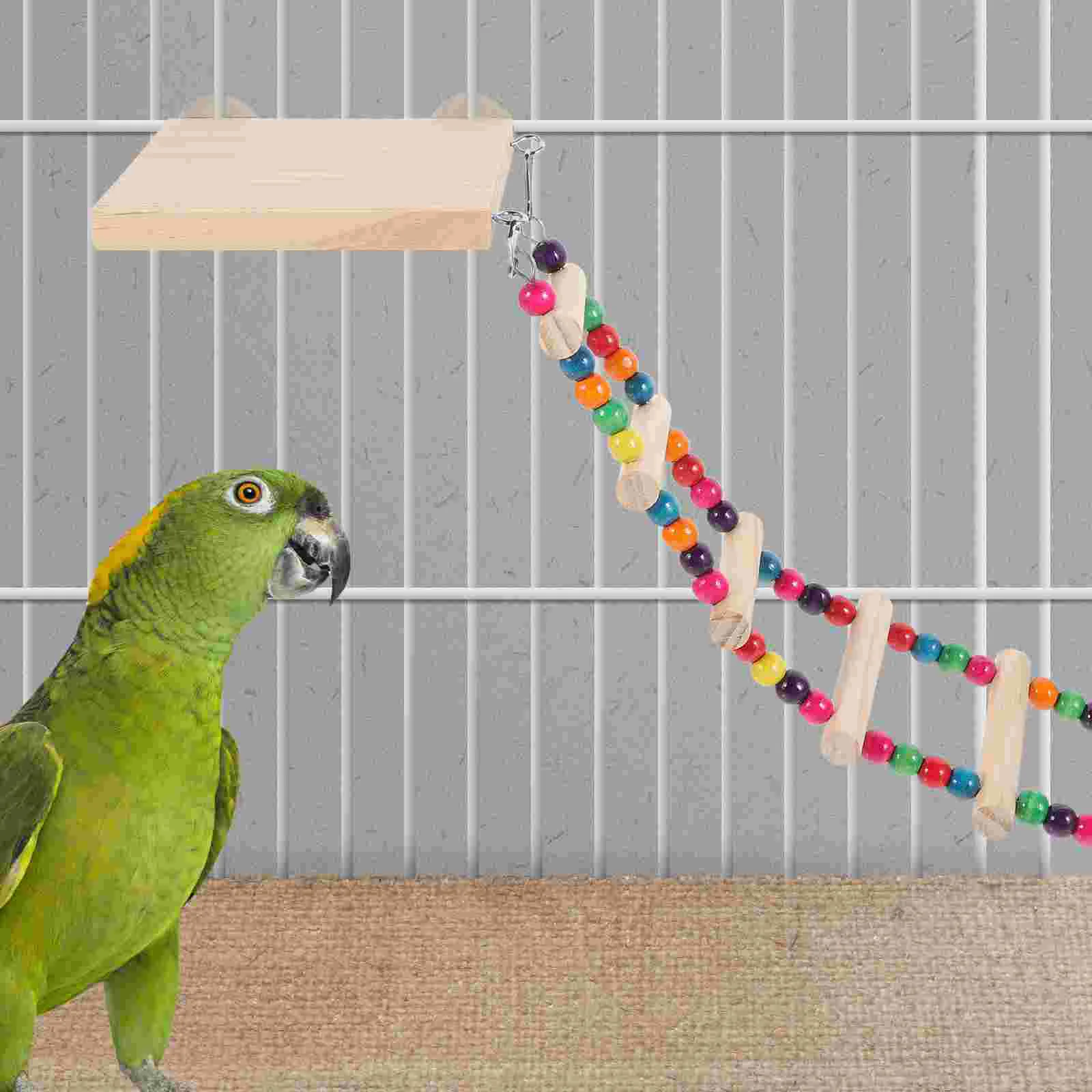 

Игрушка Жевательная для попугаев, игрушка-окунь с лестницами, деревянная игрушка с лестницей