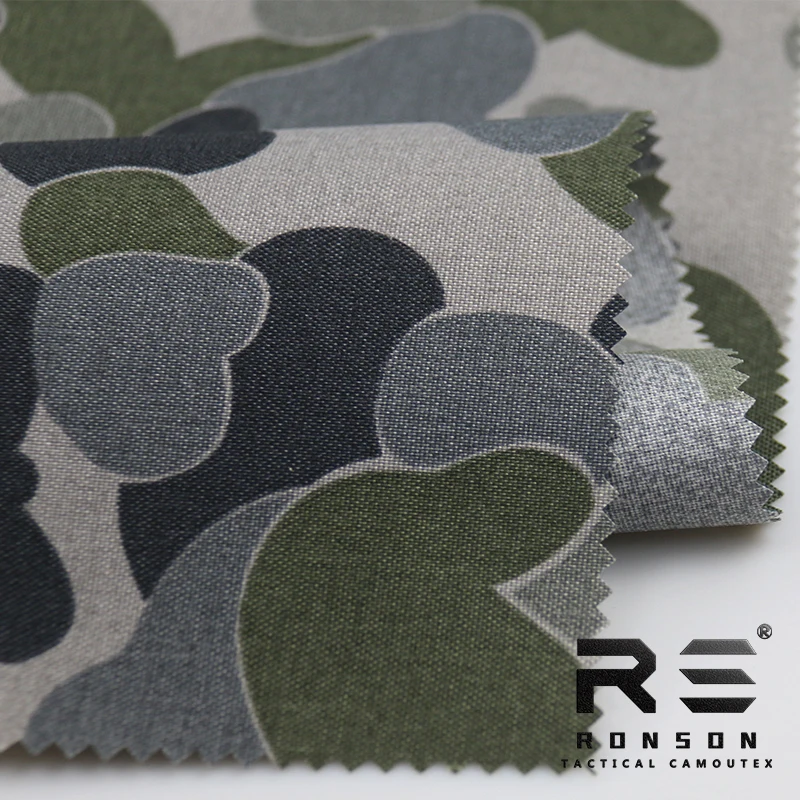 500D Нейлоновая подъемная водонепроницаемая ткань с покрытием ПУ с камуфляжным рисунком австралийского производства из оксфордской ткани