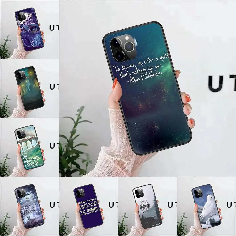 For iPhone 13 12 11 Pro Max 6 X 8 6S 7 Plus XS XR Mini 5S SE 7P 6P Owl Castle Soft Phone Skin Cheap Real |