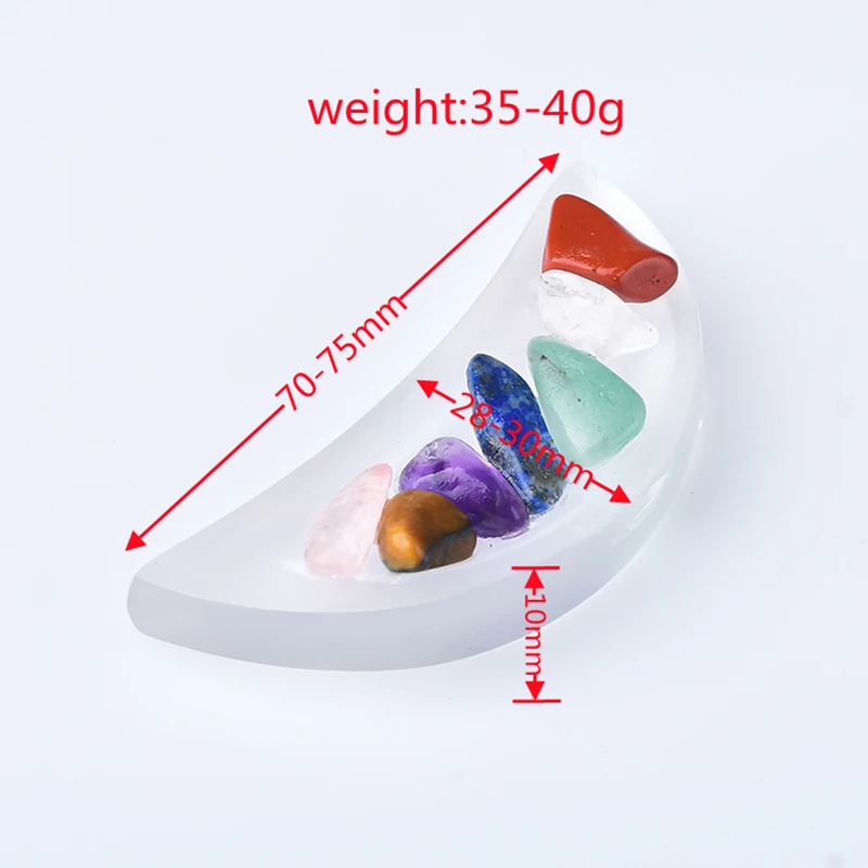 Натуральный селенит семь чакр кварц исцеляющая Хрустальная пластина резьба