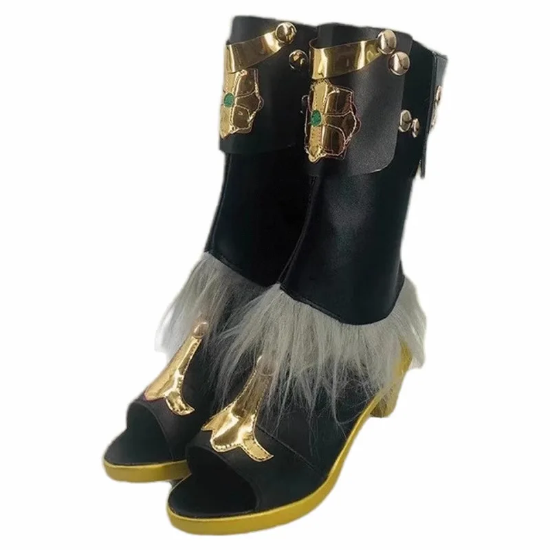 Обувь Collei для косплея GenshinImpact ботинки до середины икры женские из искусственной