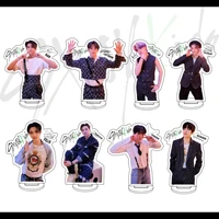kpop new boys group stray kids desktop decoration movable ornament acrylic double sided doll bracket model stand gifts lee know