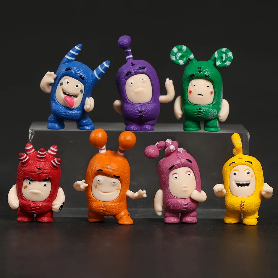 

Oddbods Q Version Figure Collection Model Dolls Toys 7pcs/set