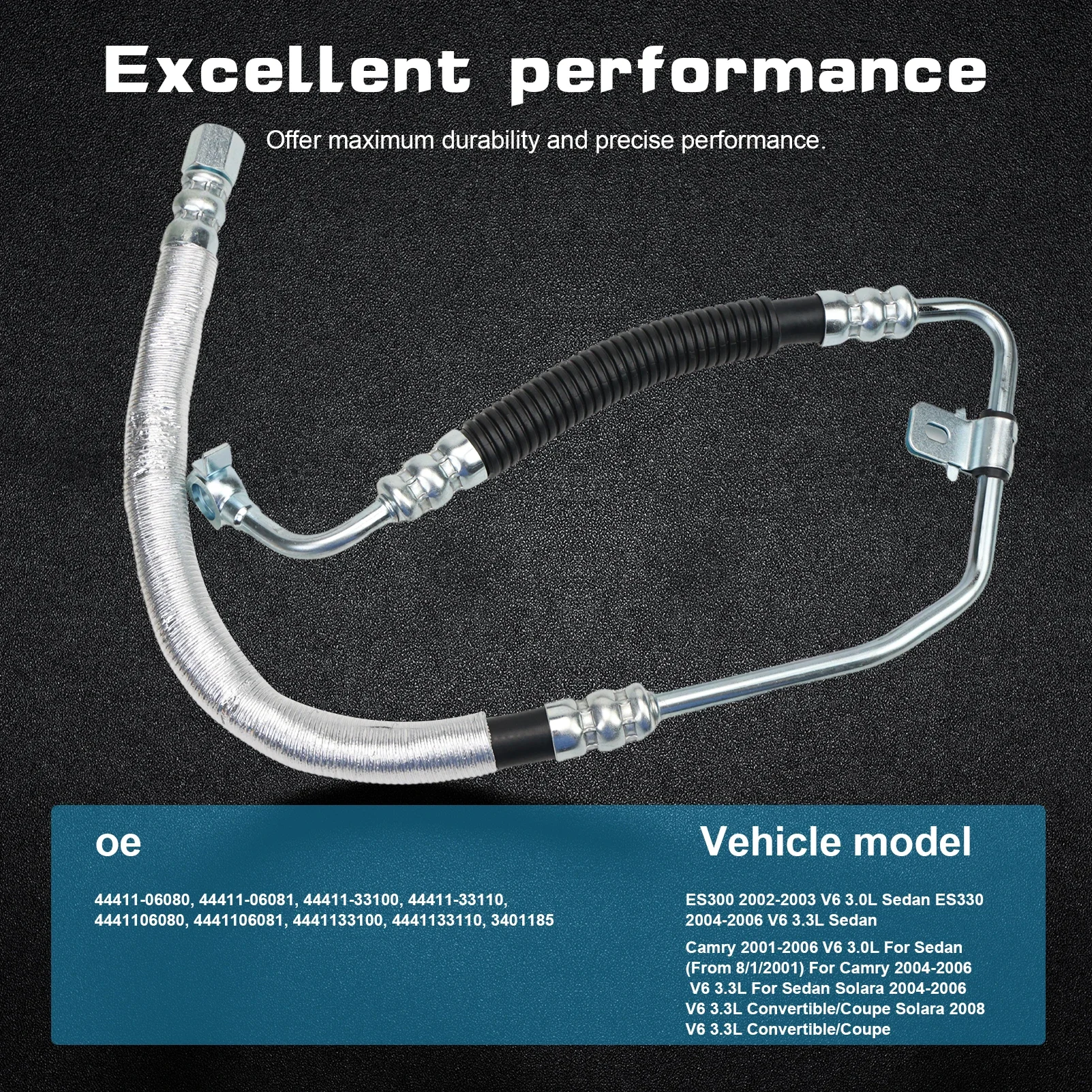 44411-33110 Шланг давления рулевого управления в сборе для Lexus ES330 04-06 Toyota Camry 01-06 Solara 04-08