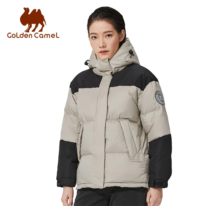 

Golden Camel Women's Down Jacket Slim Heated Hiking Jackets Thickened Warm Bread Winter Jackets 2022 Camping Male Coats Women