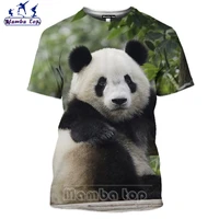2022 china 3d print funny giant panda national treasure protection rare animal t shirt men women harajuku 6xl