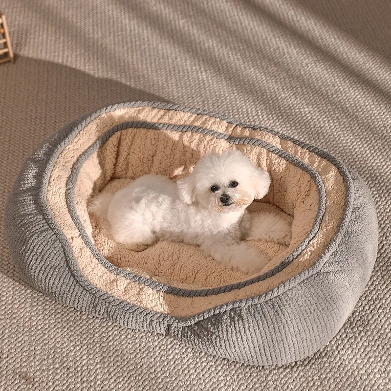 

Warm Dog Bed Soft Comfortable Cat Beds Cushion Winter Thickened Puppy Kennel Cat Nest Teddy Chihuahua Indoor Mat Pet Supplies