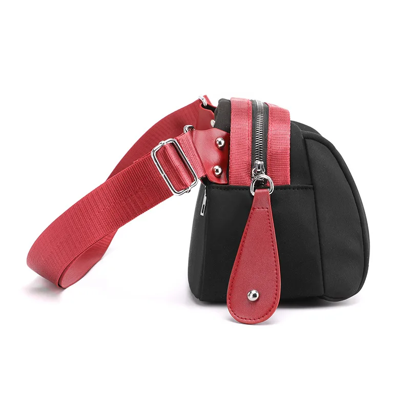 Waterproof Shell Small Shoulder Bag for Women Handbags Oxford Wide Strap Crossbody Bag Quality Soft Fashion Cross Body Purses