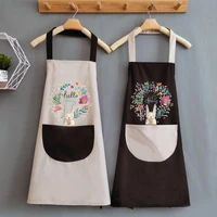 cartoon apron for unisex women men kitchen accessories waterproof and oil proof material sleeveless apron cooking bbq tools