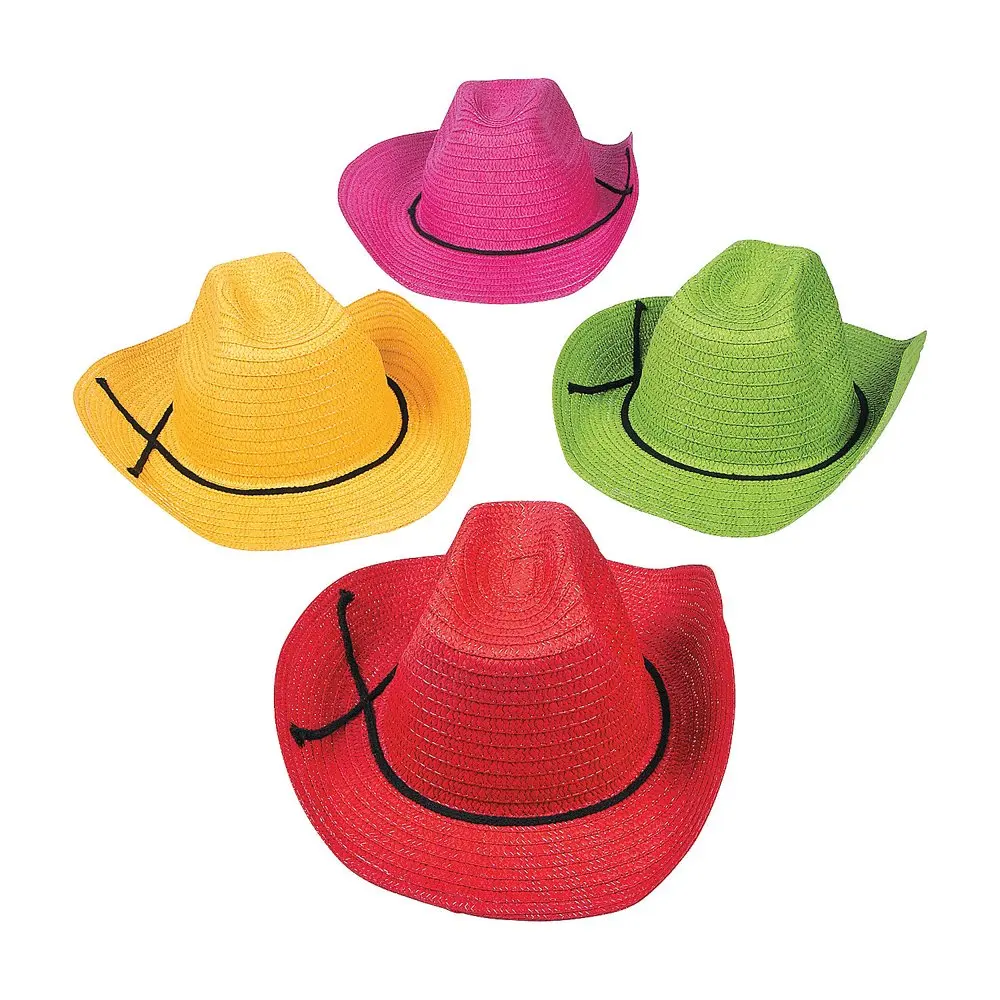 

Cowboy Hat - Adult - Asst Colors - Party Wear - 12 Pieces