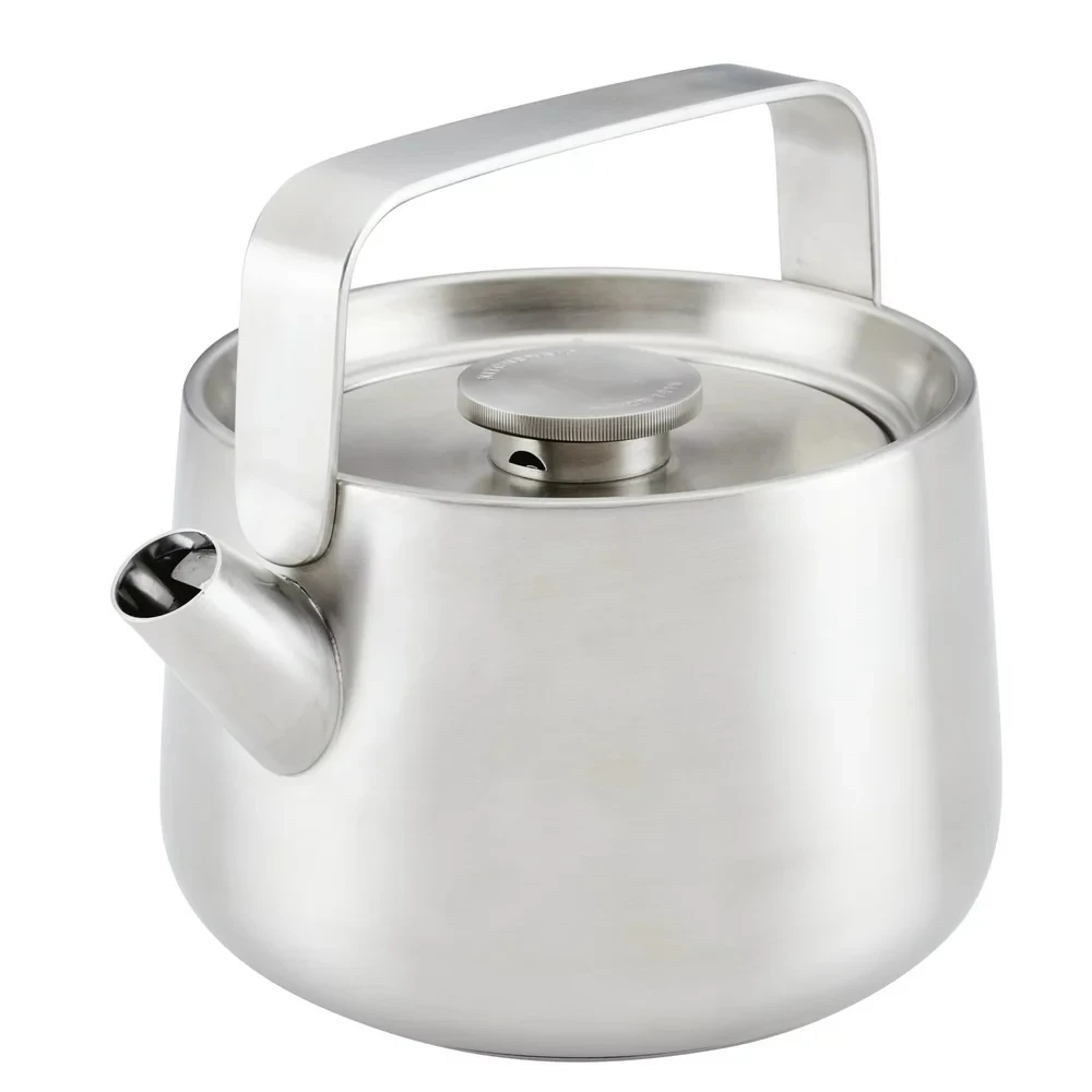 

Steel Whistling Teakettle, 1.9 Quart, Brushed Stainless Steel