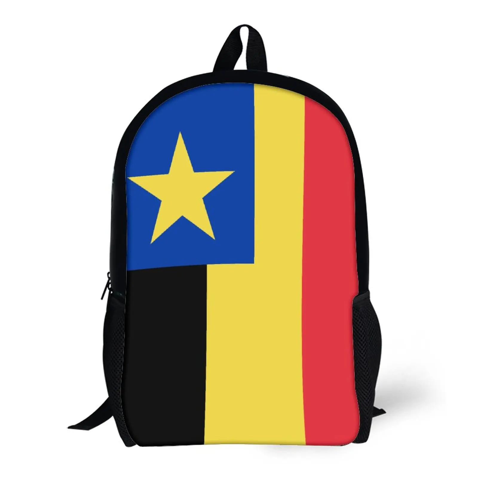 

Flag of Governor-General of Belgian Congo Firm Snug Rucksack17 Inch Shoulder Backpack Vintage Sports Activities Top Quality