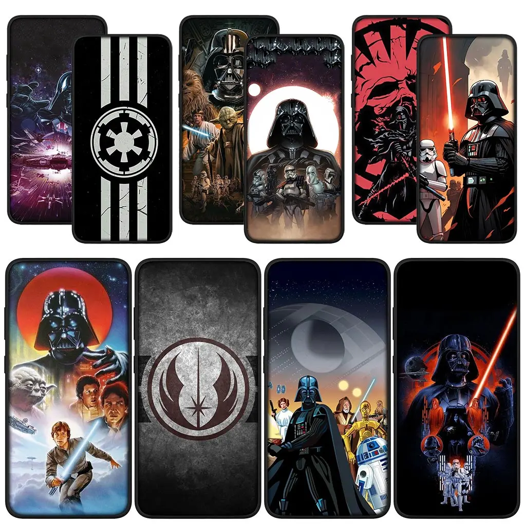 Stars Darths W-Wars Vaders J-Jedis for Samsung Galaxy S24 S23 Fe Ultra A55 A35 A24 A15 A05 M55 M15 Plus A02 A03 A11 A70 S7 Case