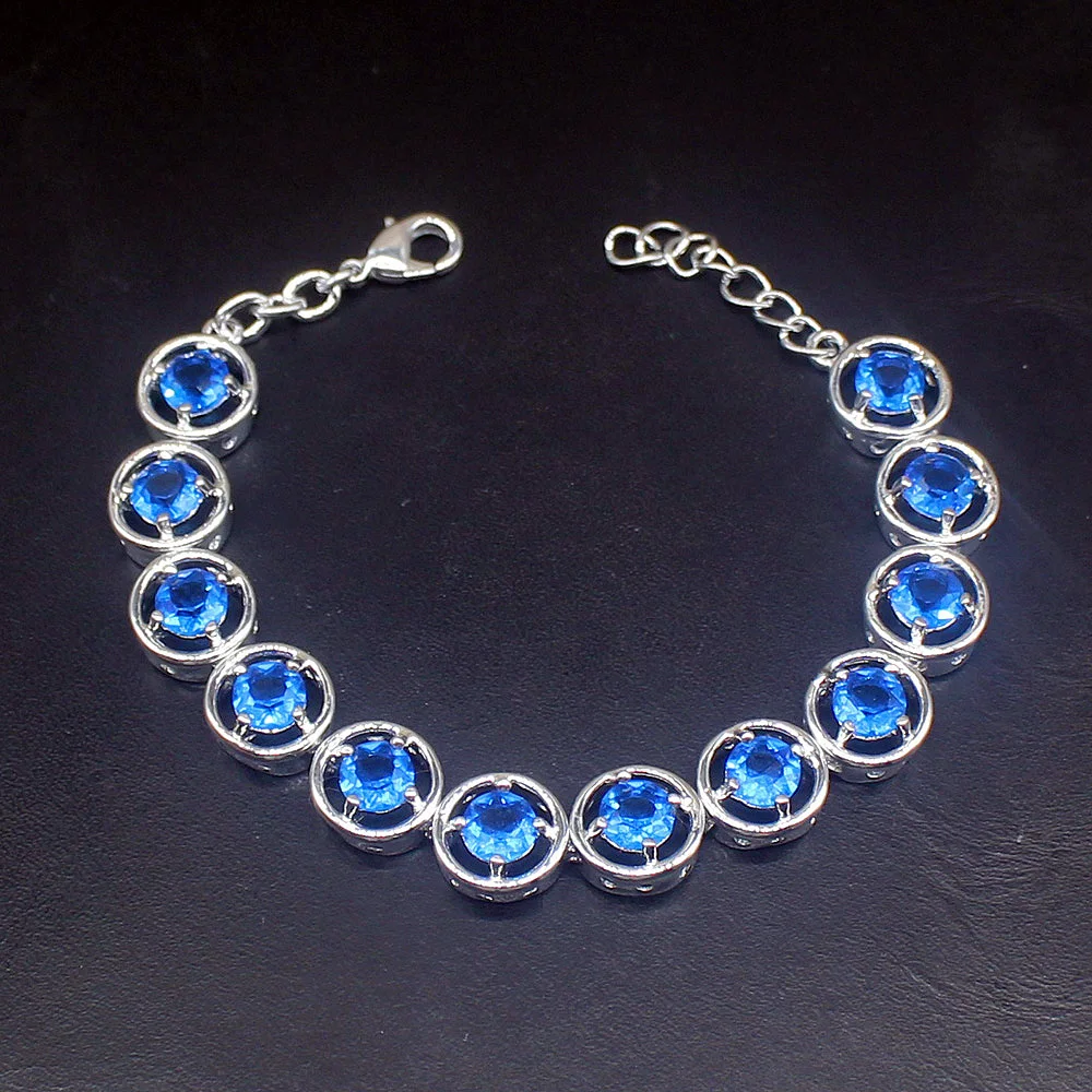 Gemstonefactory ювелирные изделия большая акция один уникальный 925 серебро Multi Ocean Blue Topaz