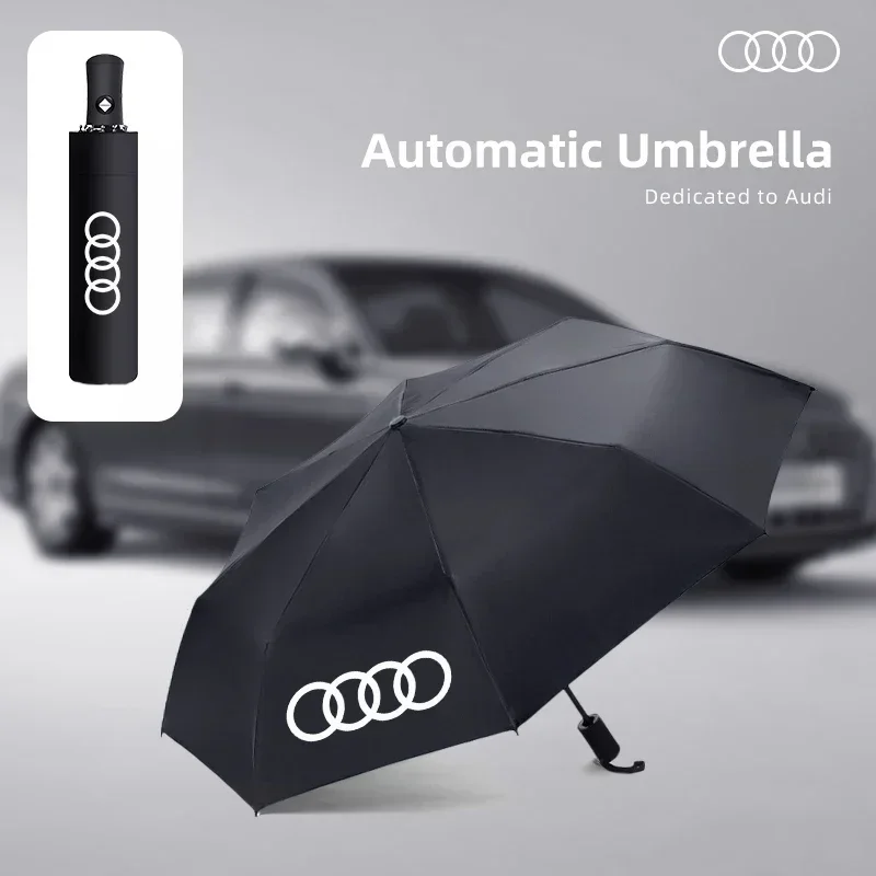 Автомобильный зонт для Audi RS Sport A1 Q2 Q5 Q8 Q7 4L 4M Q3 8U F3 TT 8J 8S TTS 8N A3 8P 8V B6 A4 B8 B9 A6 C7 C6 4F