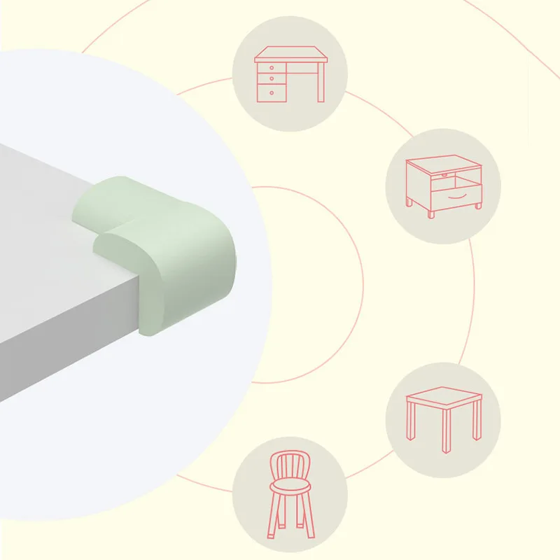 10 шт. мягкие детские накладки на углы