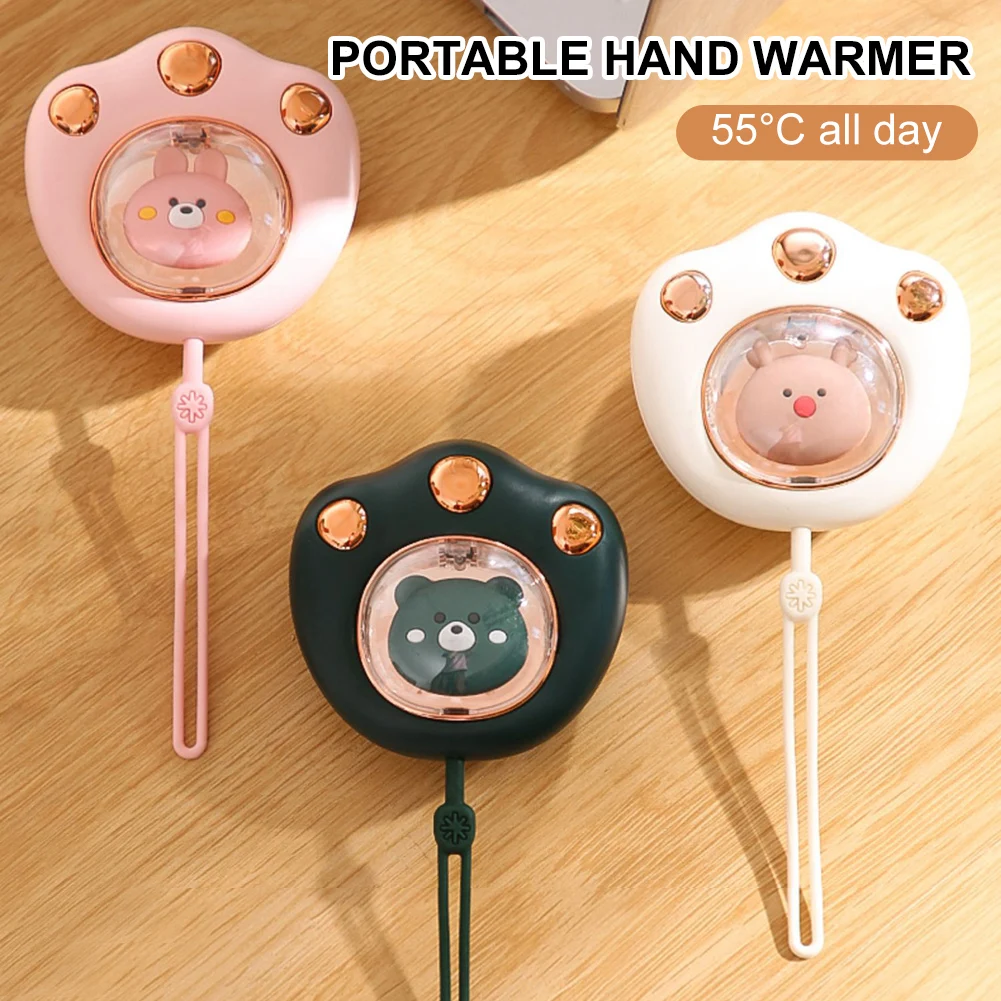 

Мультяшный перезаряжаемый обогреватель для рук, быстрый нагрев, милый кошачий коготь, Электрический мини-обогреватель, карманный зимний уд...